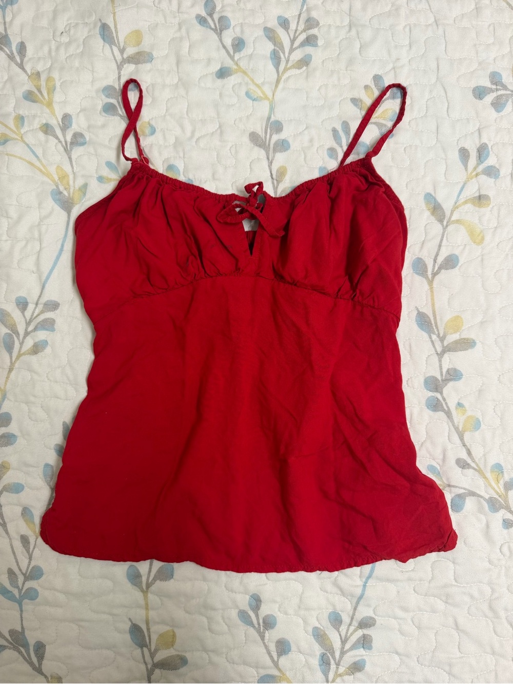 Old Navy Red Spaghetti Strap Camisole with Front Bow